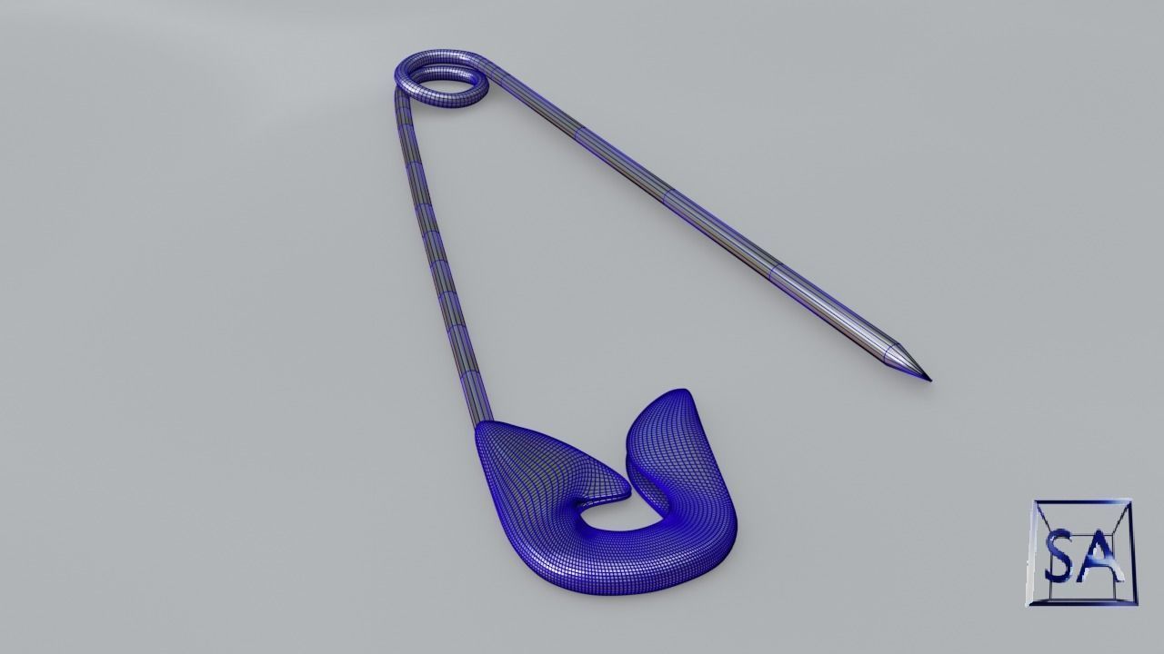 Safety Pin 3D model_22