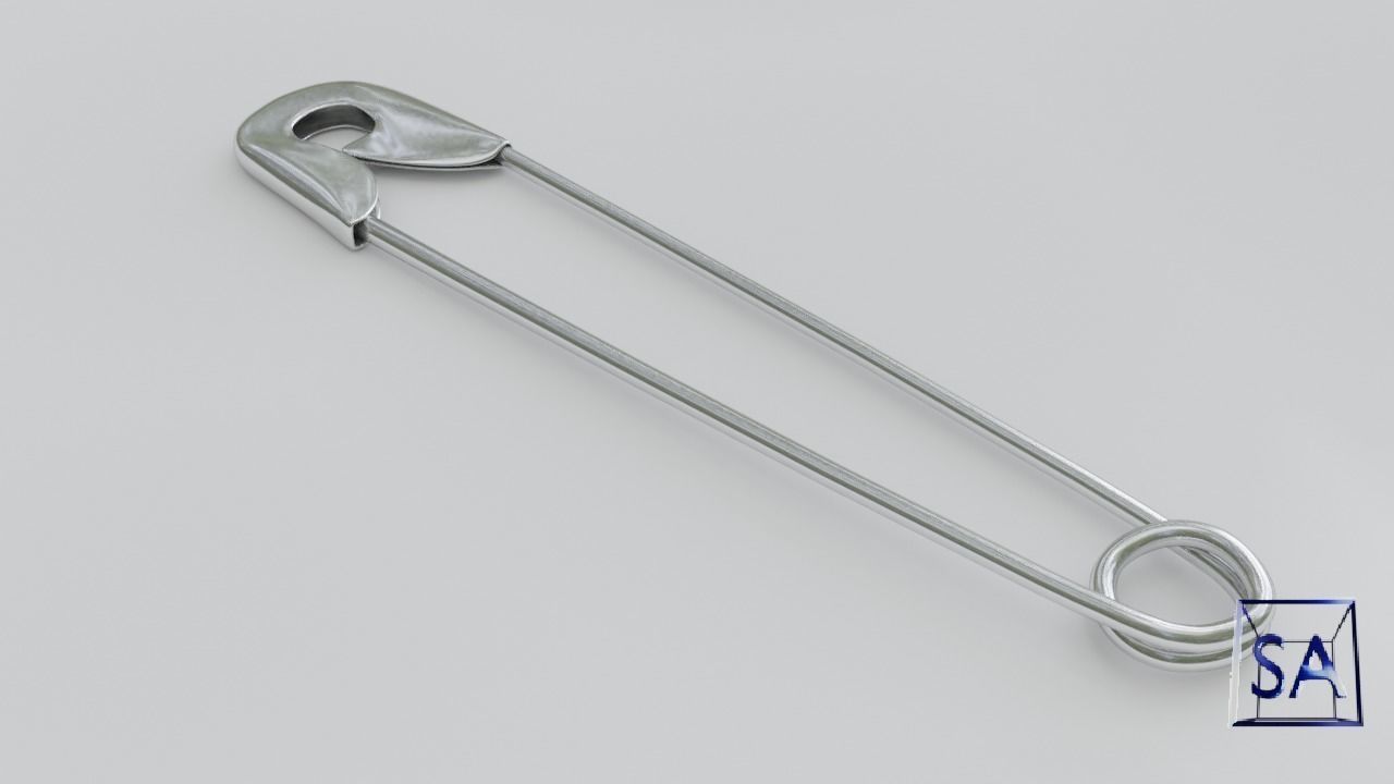 Safety Pin 3D model_7