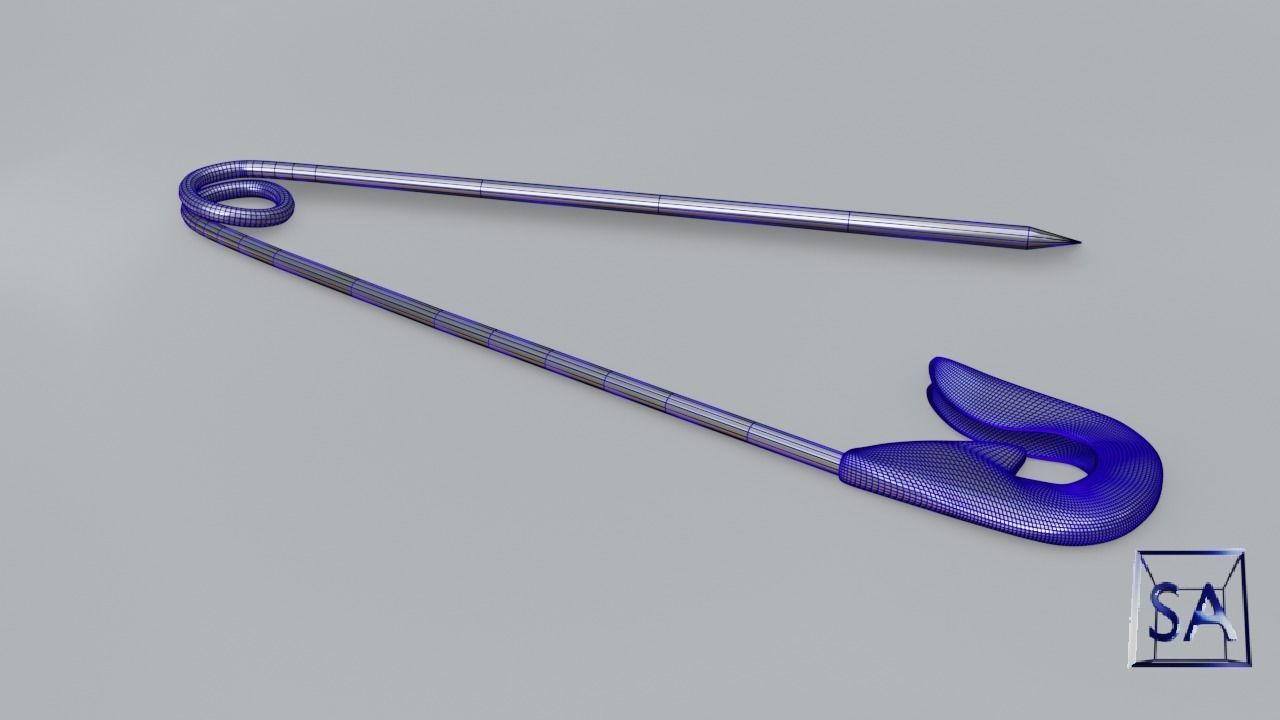 Safety Pin 3D model_21