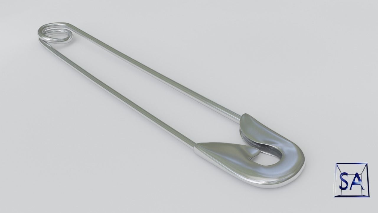 Safety Pin 3D model_15