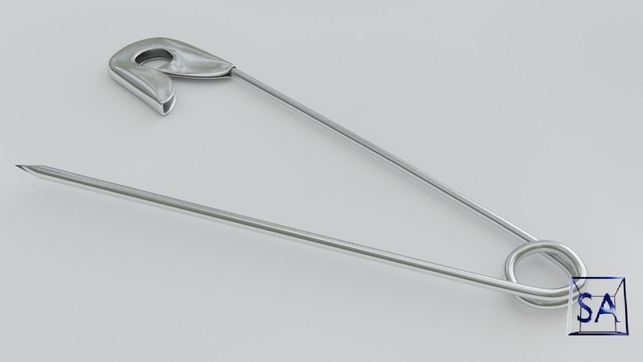 Safety Pin 3D model_6
