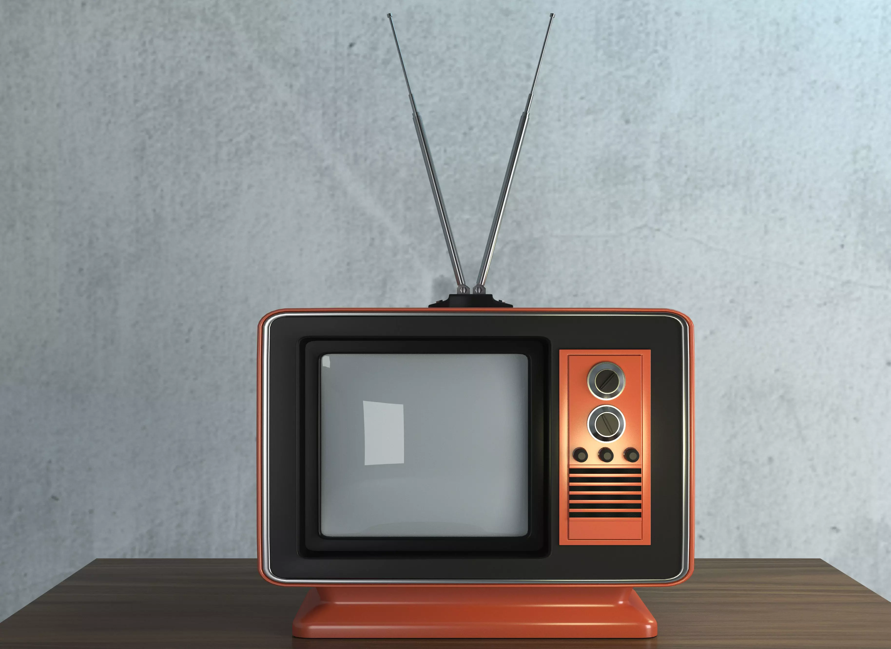 Retro TV 3d Model Low-poly 3D model_0