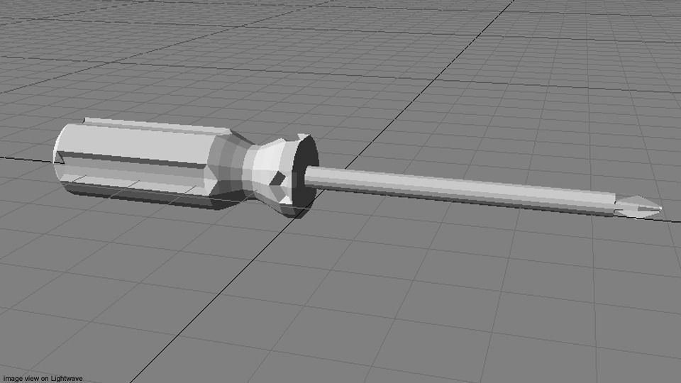 Mechanical Handtools - Screwdriver cross-bade type phillip head 3D model_4