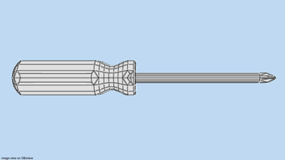 Mechanical Handtools - Screwdriver cross-bade type phillip head 3D model_5