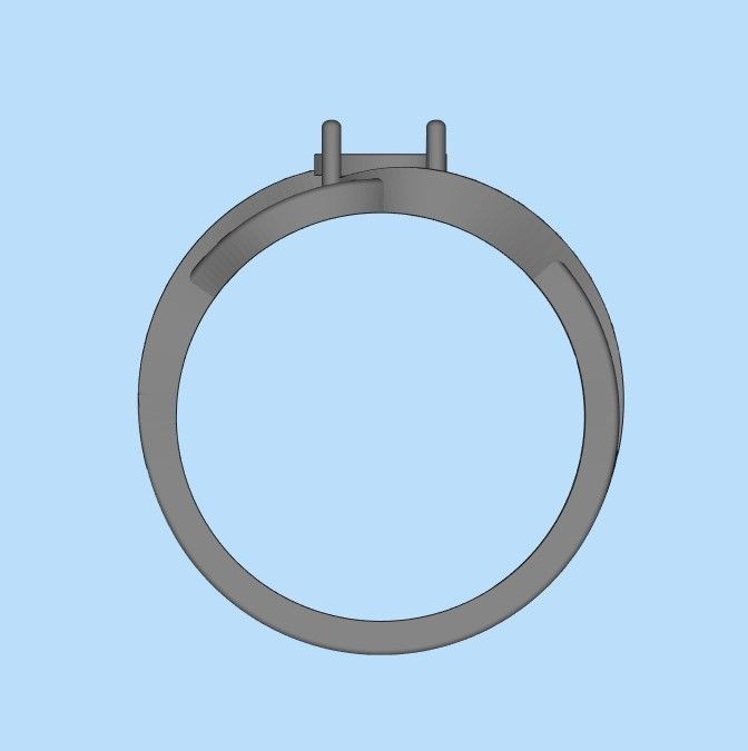 Women ring with gems 3dm stl printable 3D print model_37