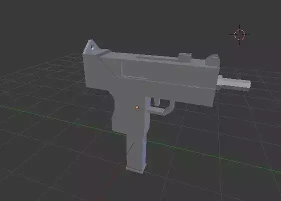 Mac 10 SMG LowPoly