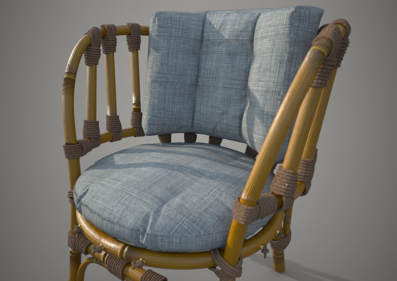 Chair Sofa Table for terrace 3D model_8