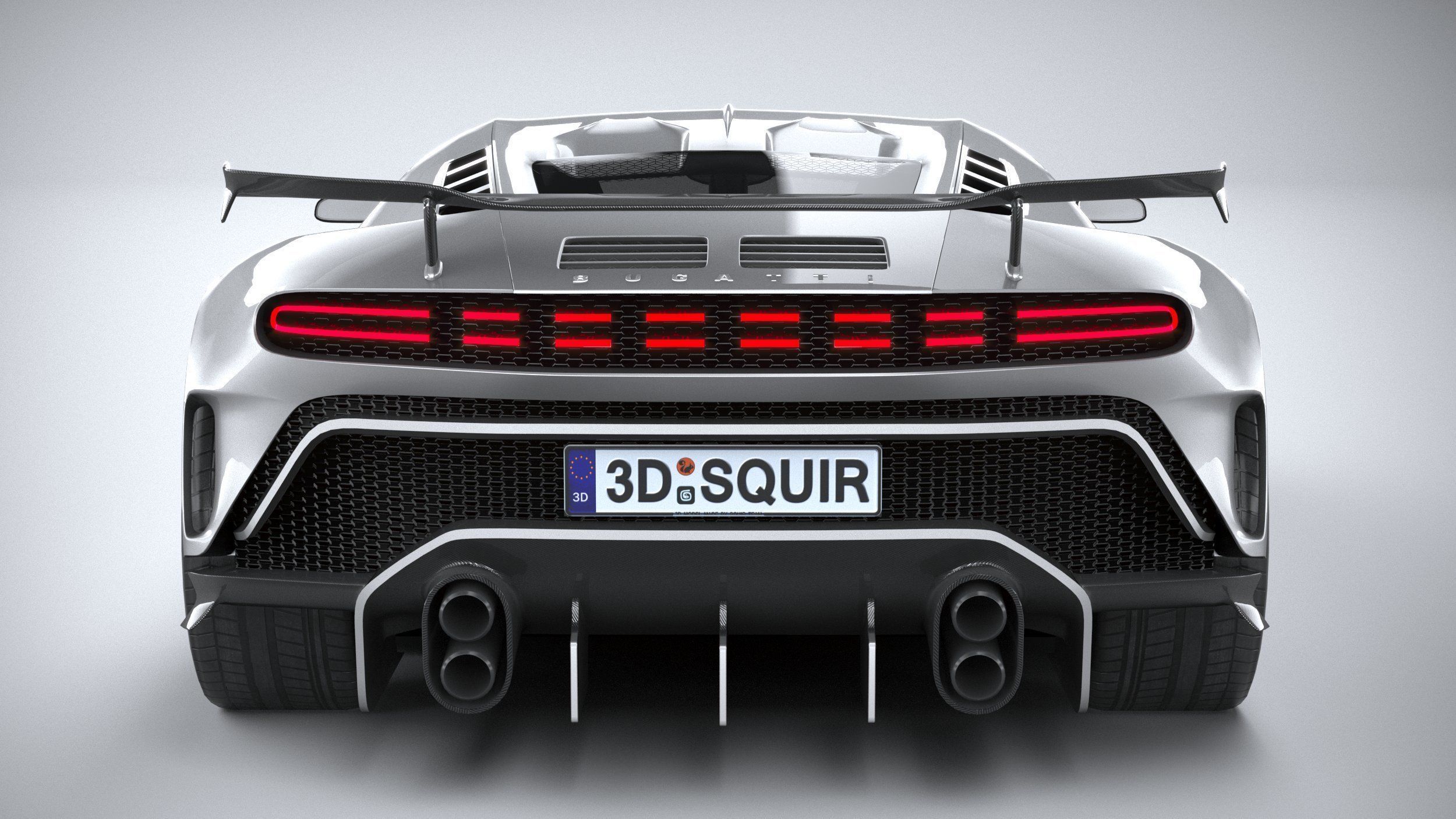 LowPoly Bugatti Centodieci 2020 Low-poly 3D model_2