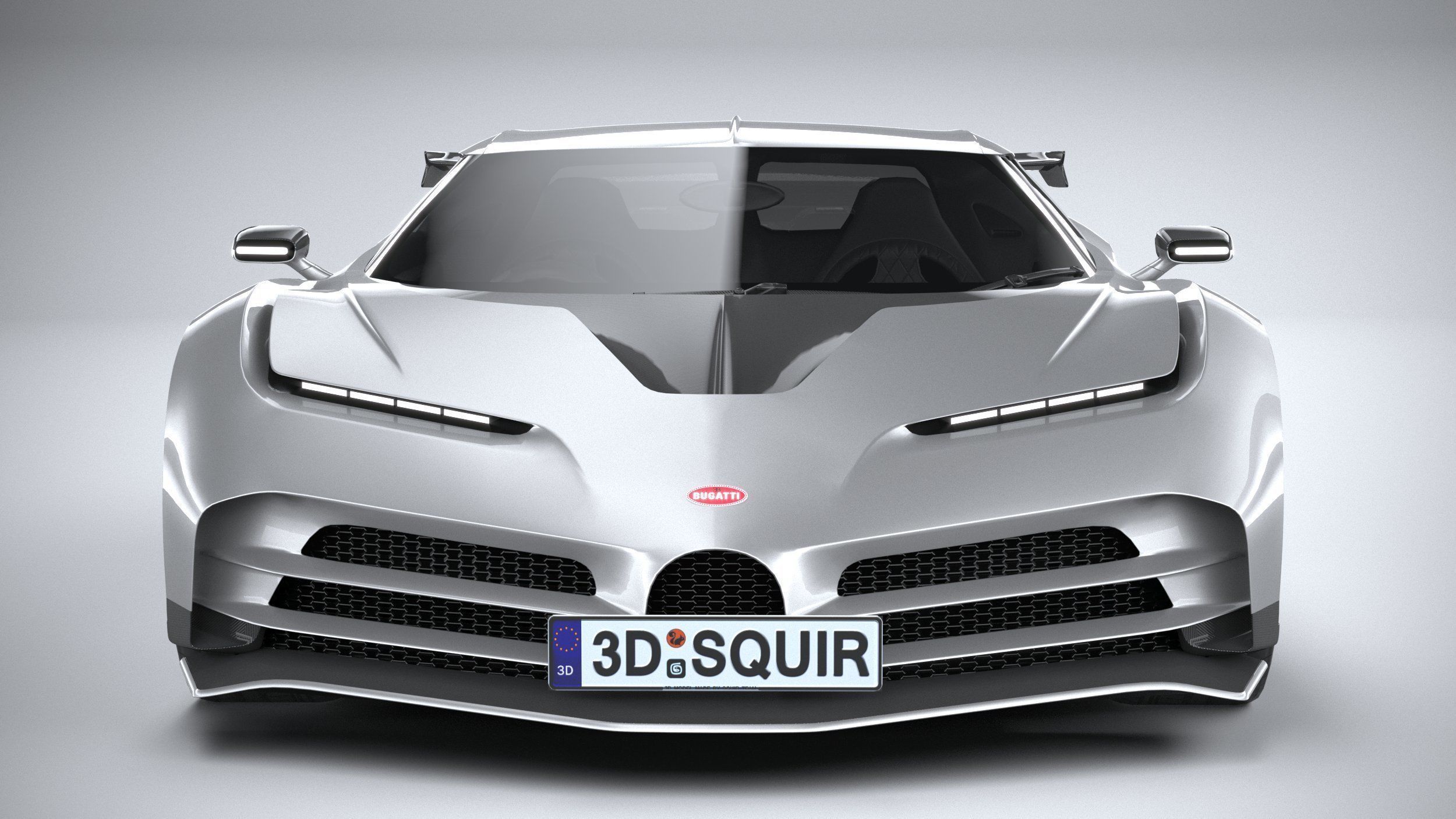 LowPoly Bugatti Centodieci 2020 Low-poly 3D model_17