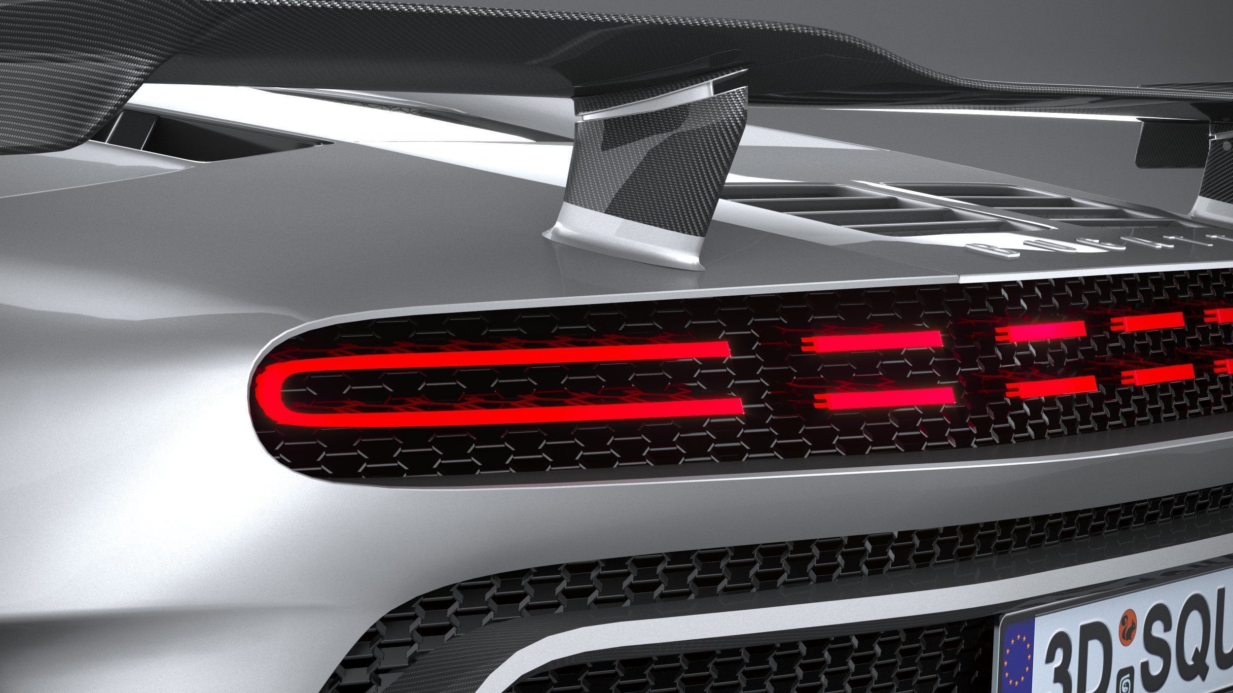 LowPoly Bugatti Centodieci 2020 Low-poly 3D model_27