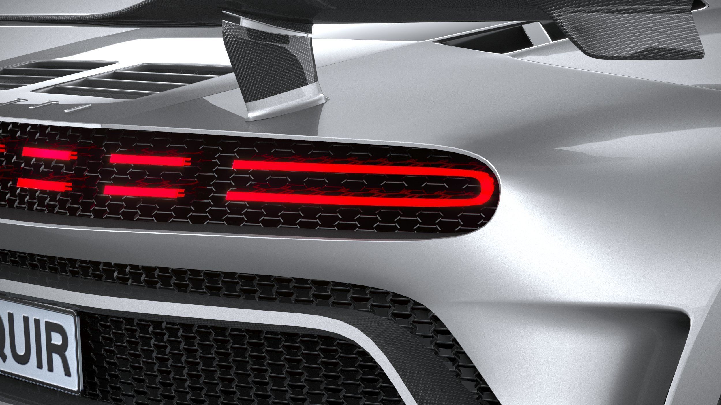 LowPoly Bugatti Centodieci 2020 Low-poly 3D model_24