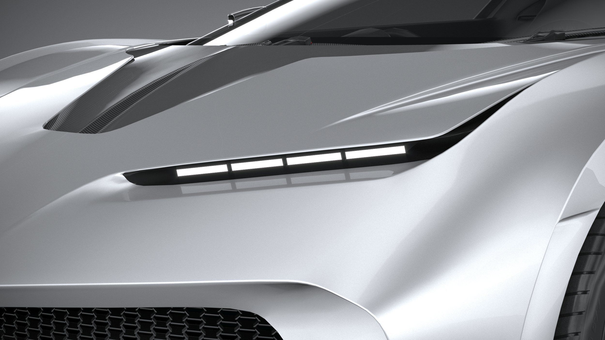 LowPoly Bugatti Centodieci 2020 Low-poly 3D model_16