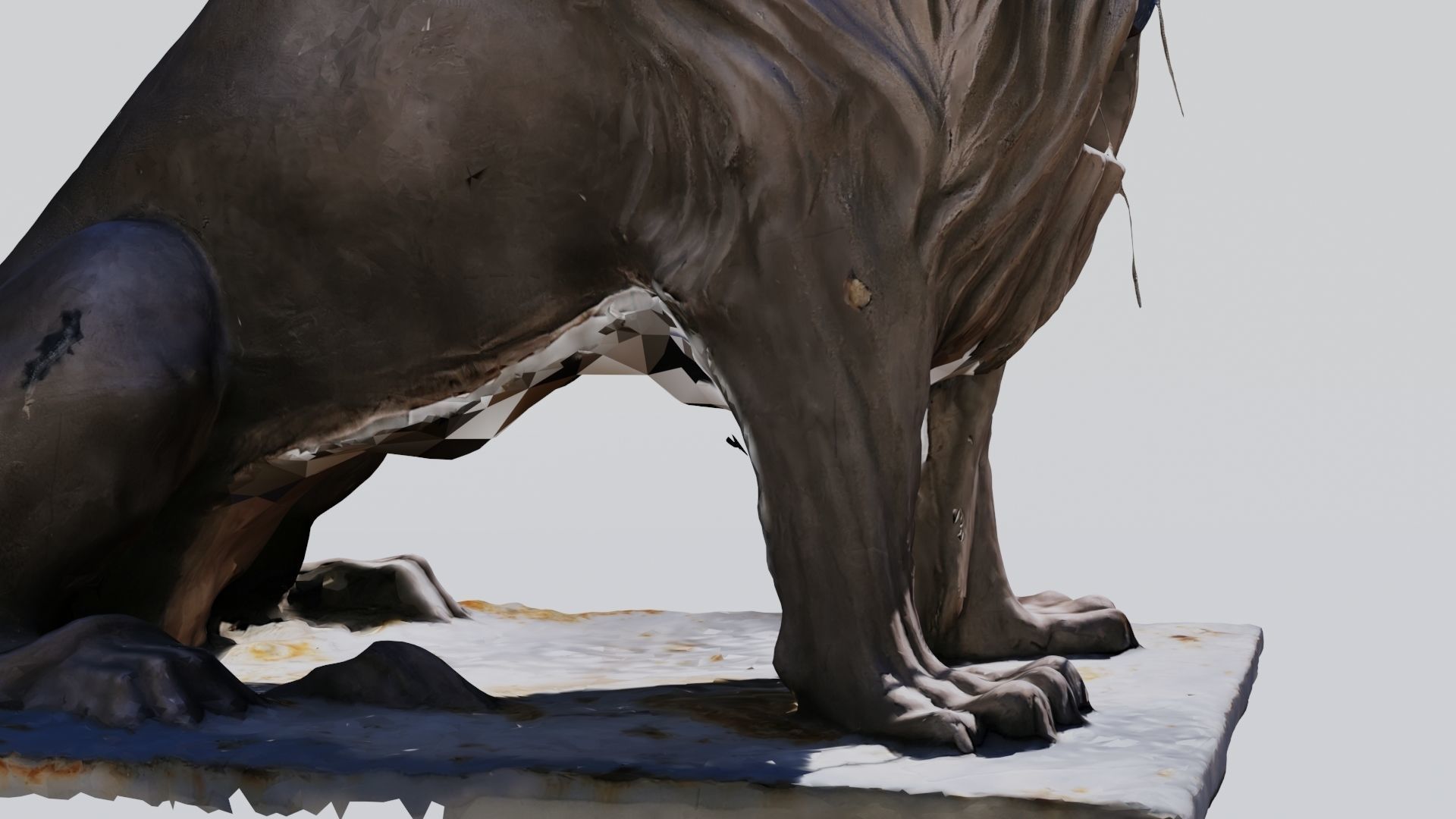  Lion Telephone booth 3D print model_15