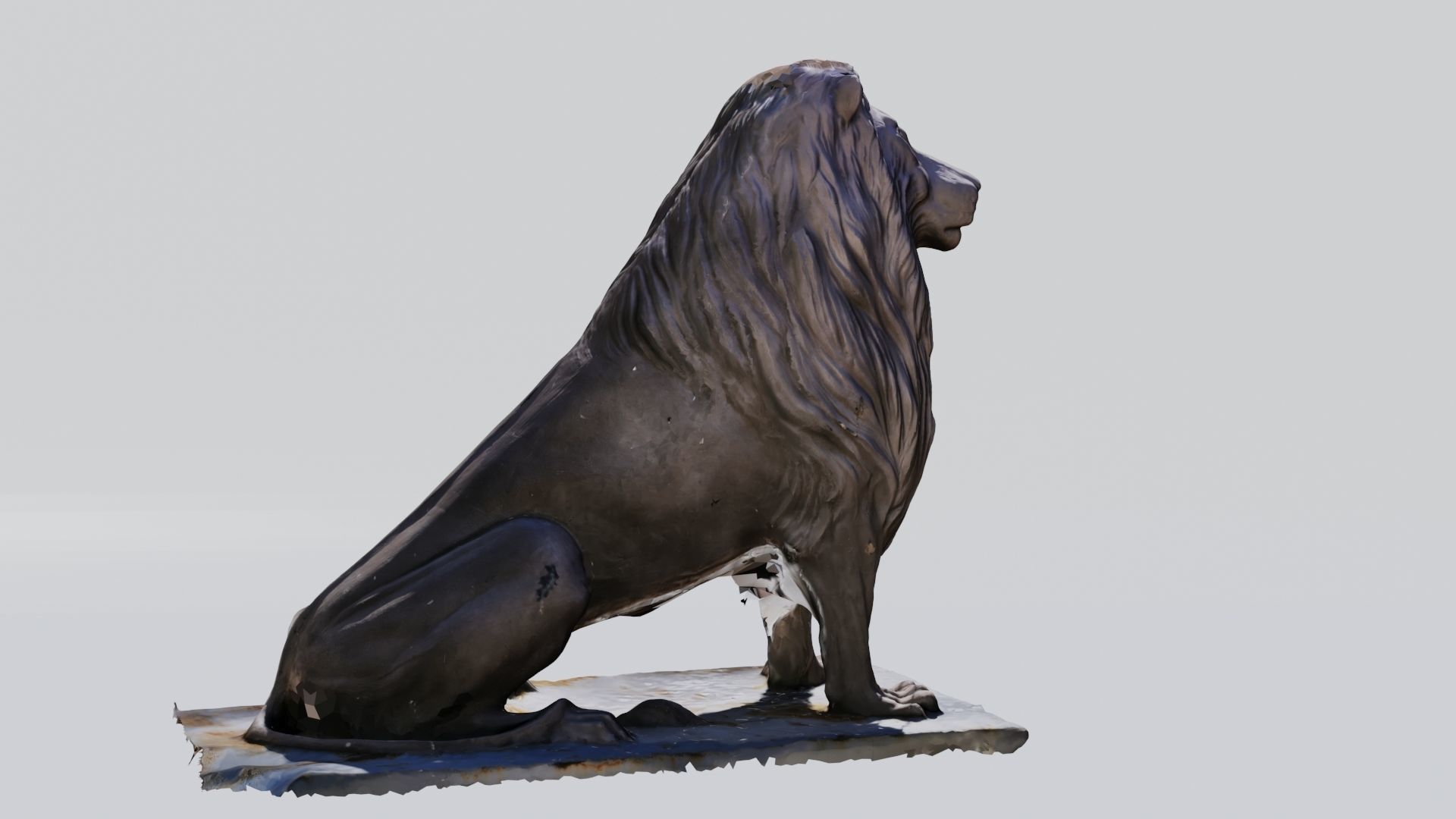  Lion Telephone booth 3D print model_14