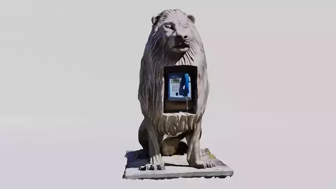  Lion Telephone booth