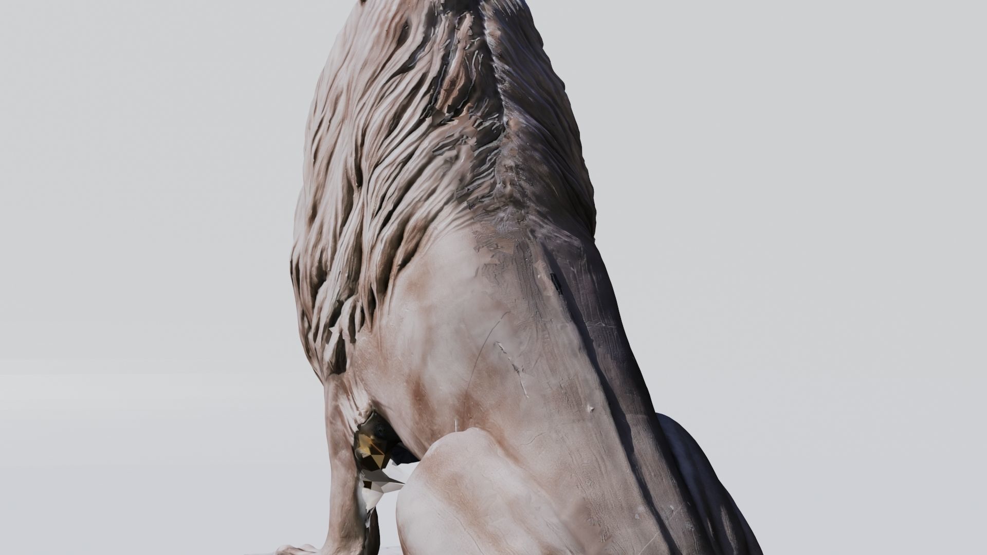  Lion Telephone booth 3D print model_12