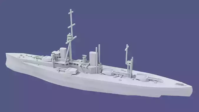 HMS Dreadnought 3D print model