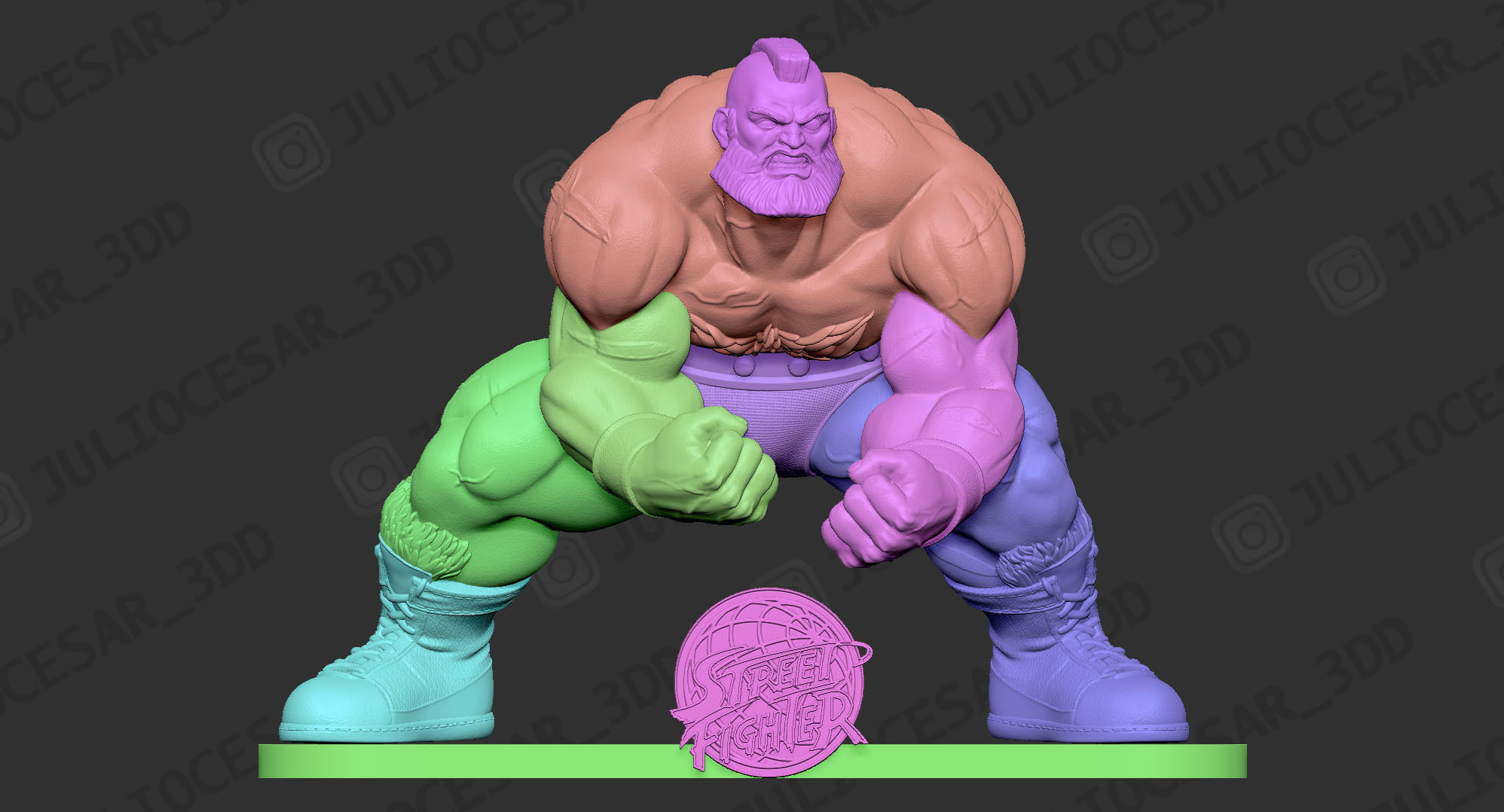 Street fighter - Zangief 3D print model_7