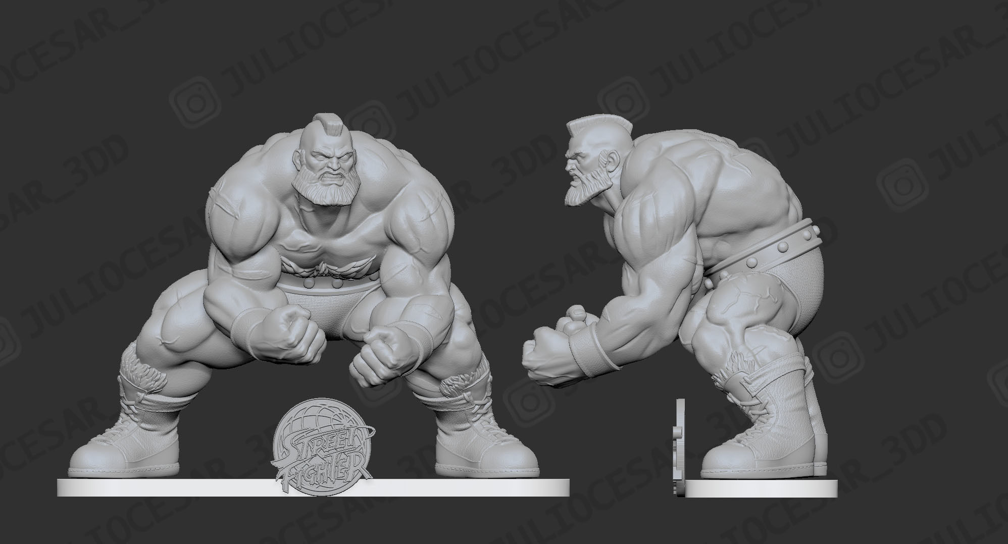 Street fighter - Zangief 3D print model_4