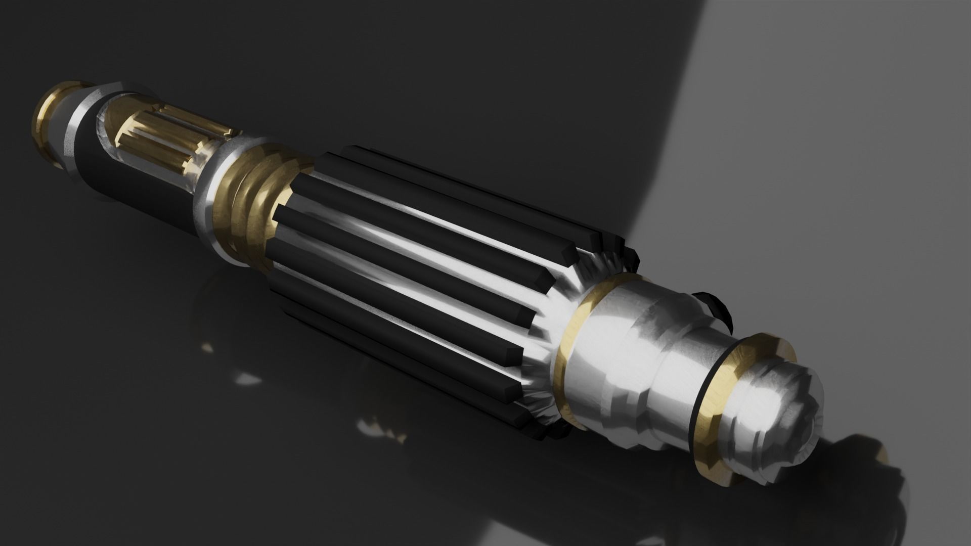 Mace Windu Lightsaber 3D model CGTrader