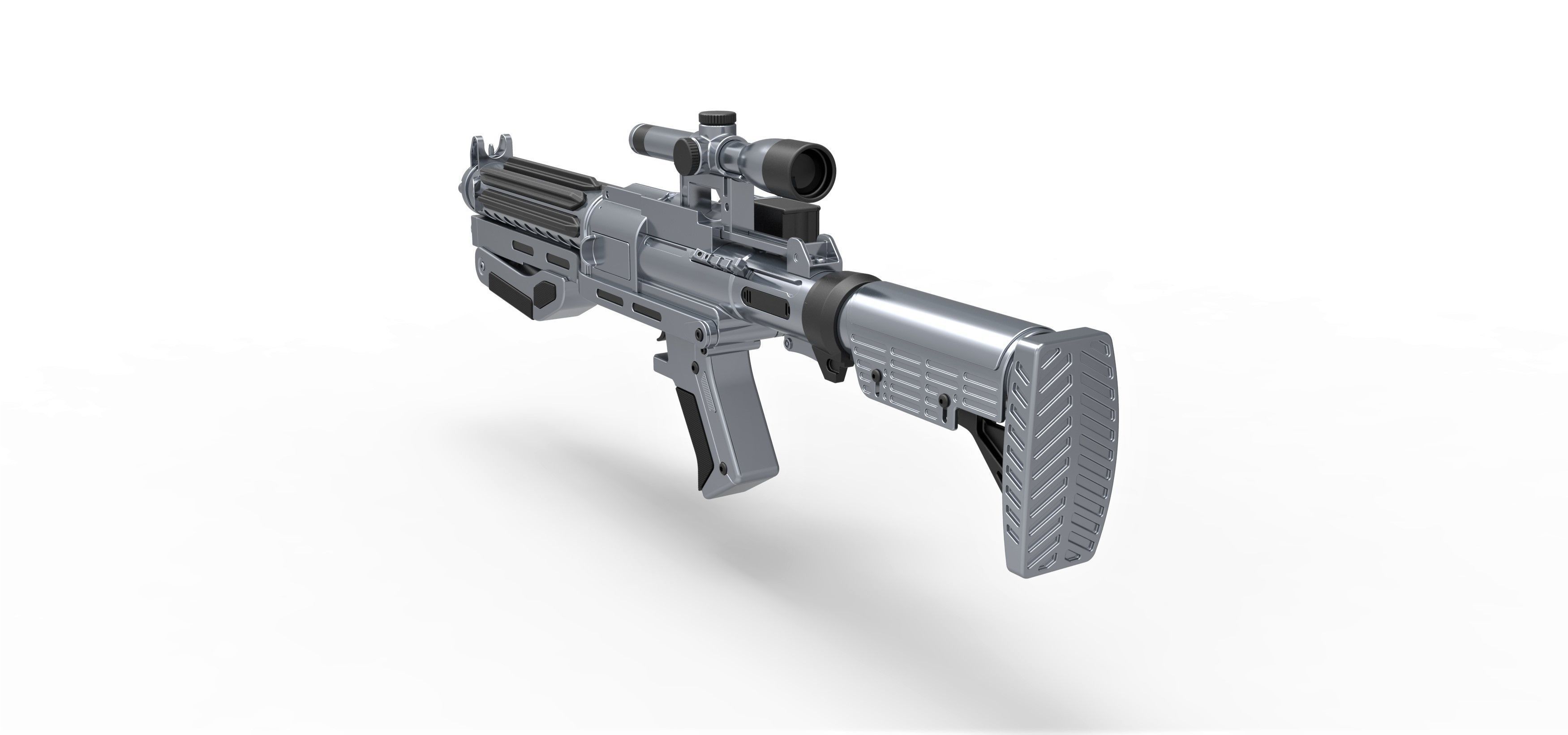 Captain Phasma Blaster rifle F-11D Star Wars The Force Awakens 3D model_9