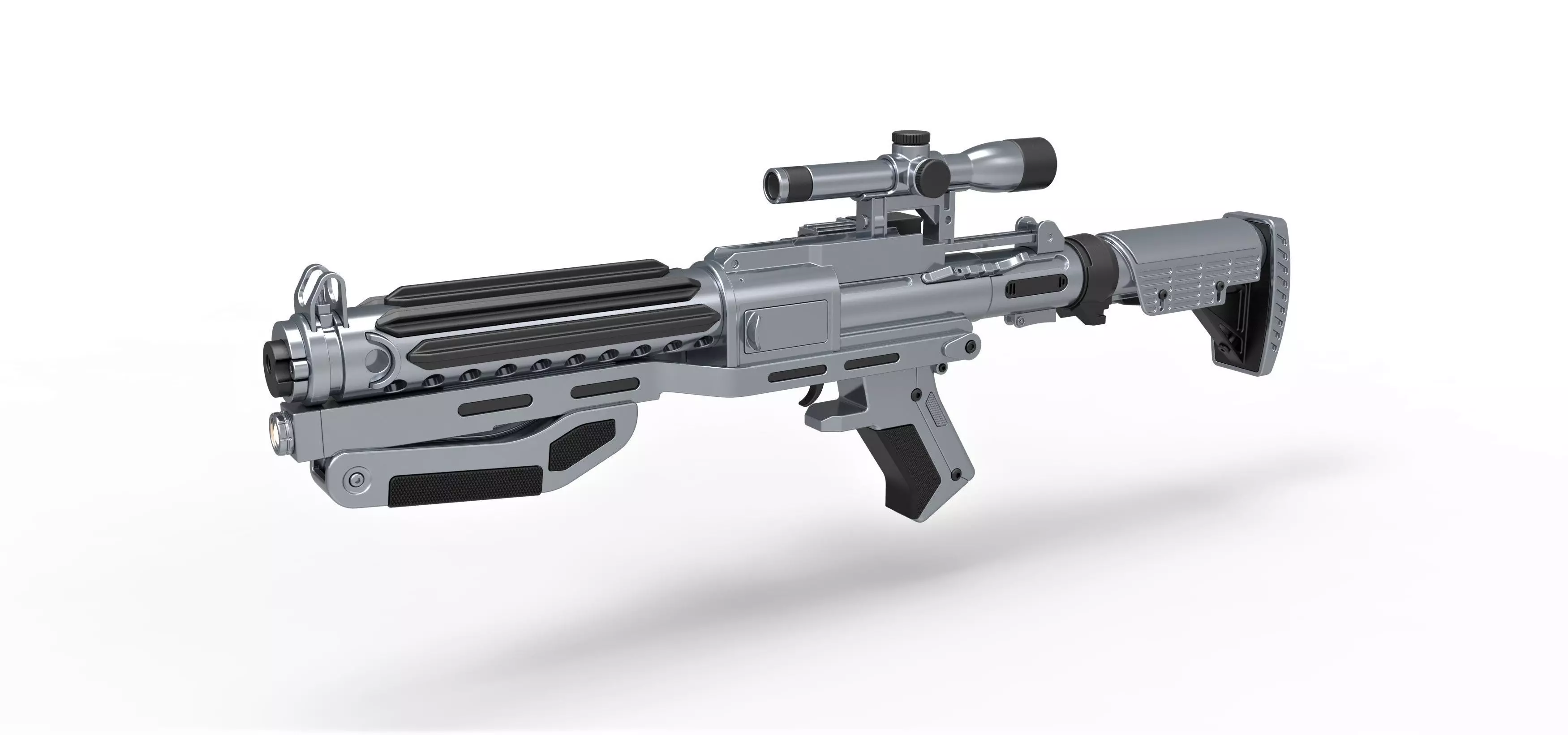 Captain Phasma Blaster rifle F-11D Star Wars The Force Awakens 3D model_0