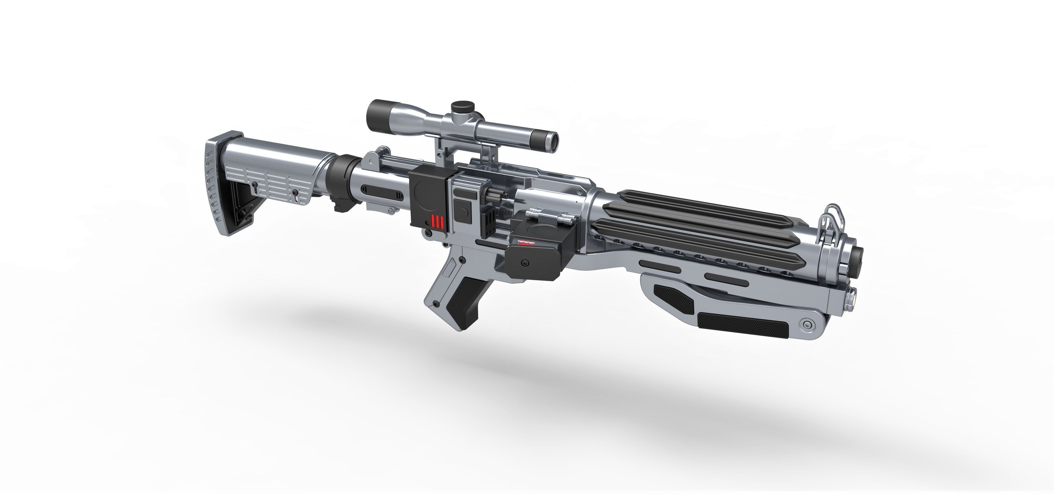 Captain Phasma Blaster rifle F-11D Star Wars The Force Awakens 3D model_13