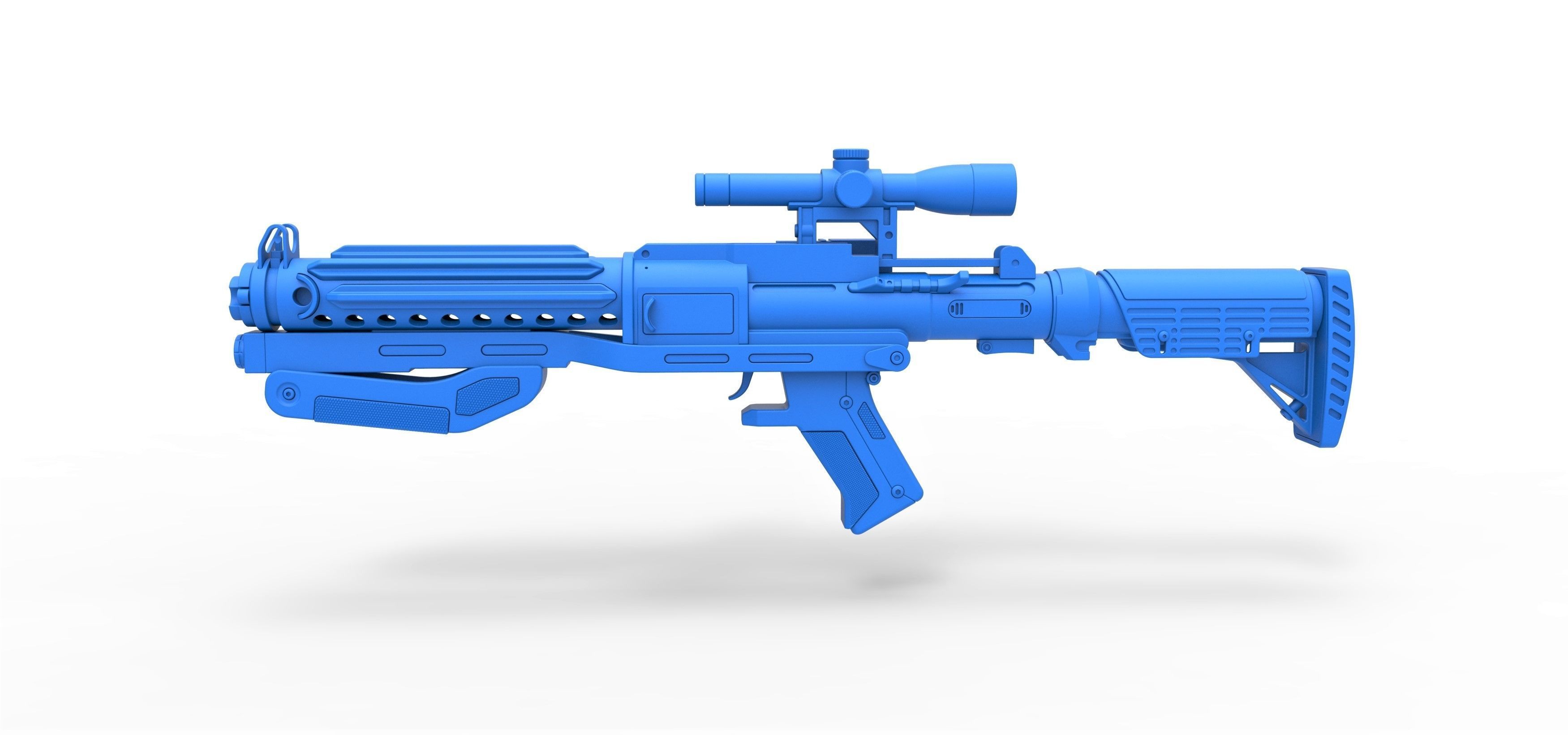 Captain Phasma Blaster rifle F-11D Star Wars The Force Awakens 3D model_16