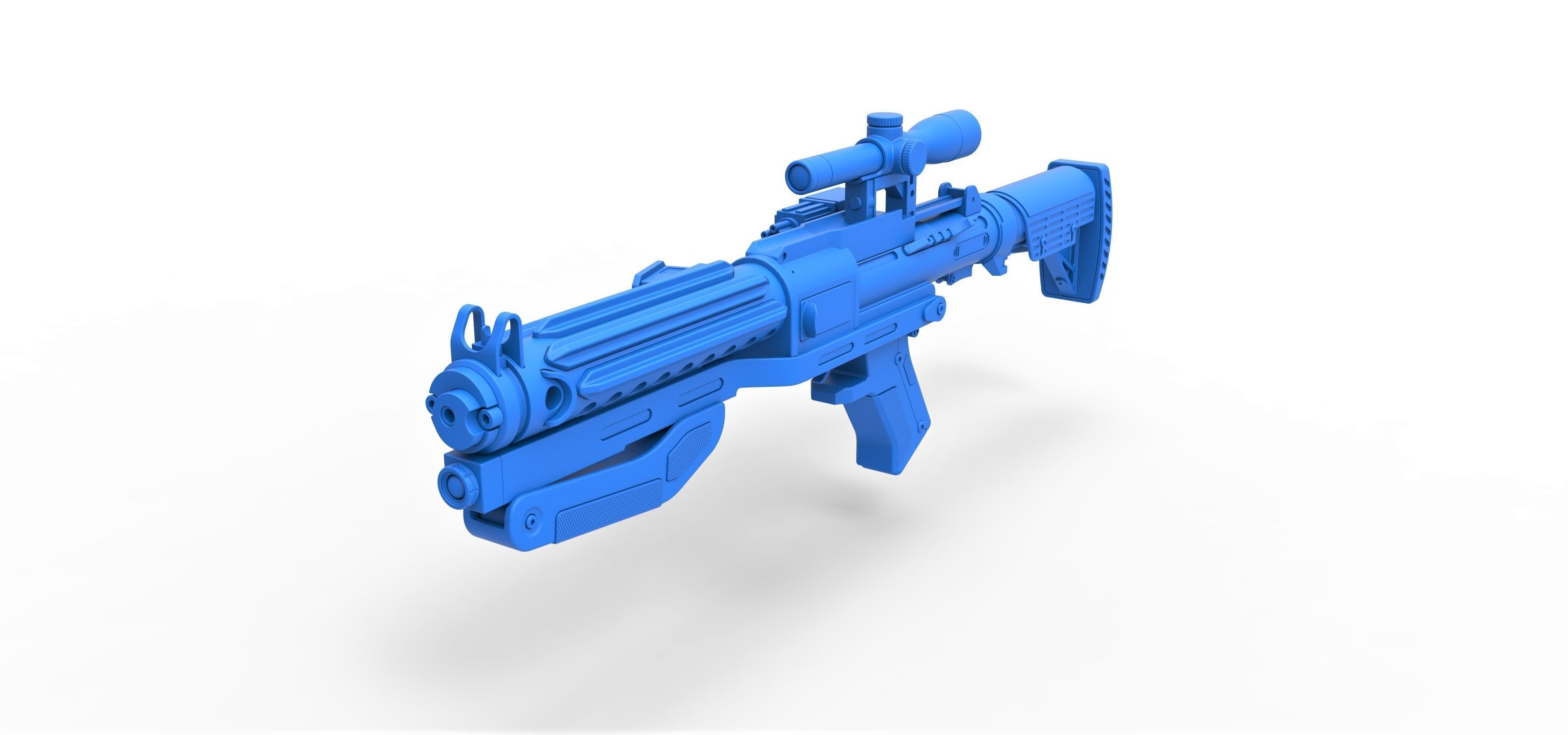 Captain Phasma Blaster rifle F-11D Star Wars The Force Awakens 3D model_15