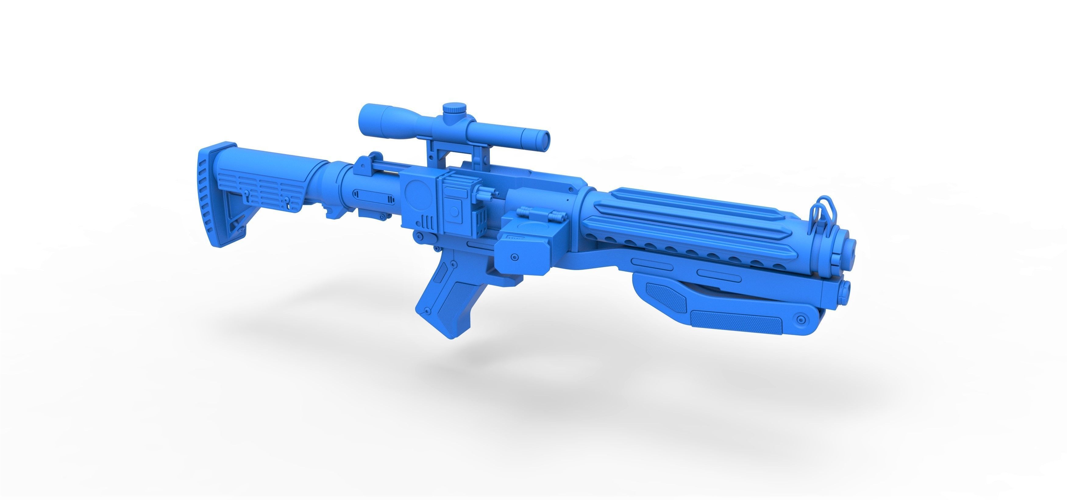 Captain Phasma Blaster rifle F-11D Star Wars The Force Awakens 3D model_20