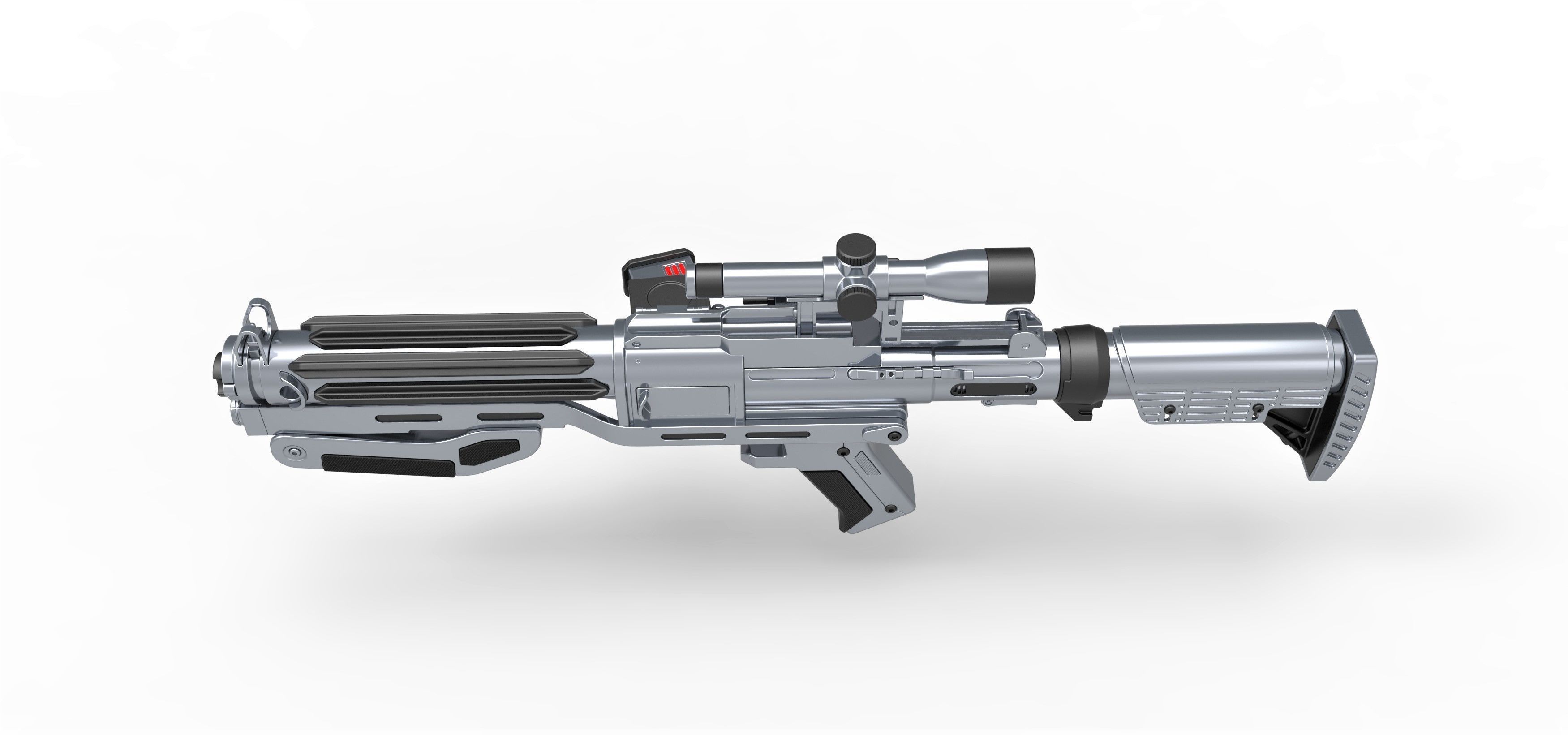 Captain Phasma Blaster rifle F-11D Star Wars The Force Awakens 3D model_6