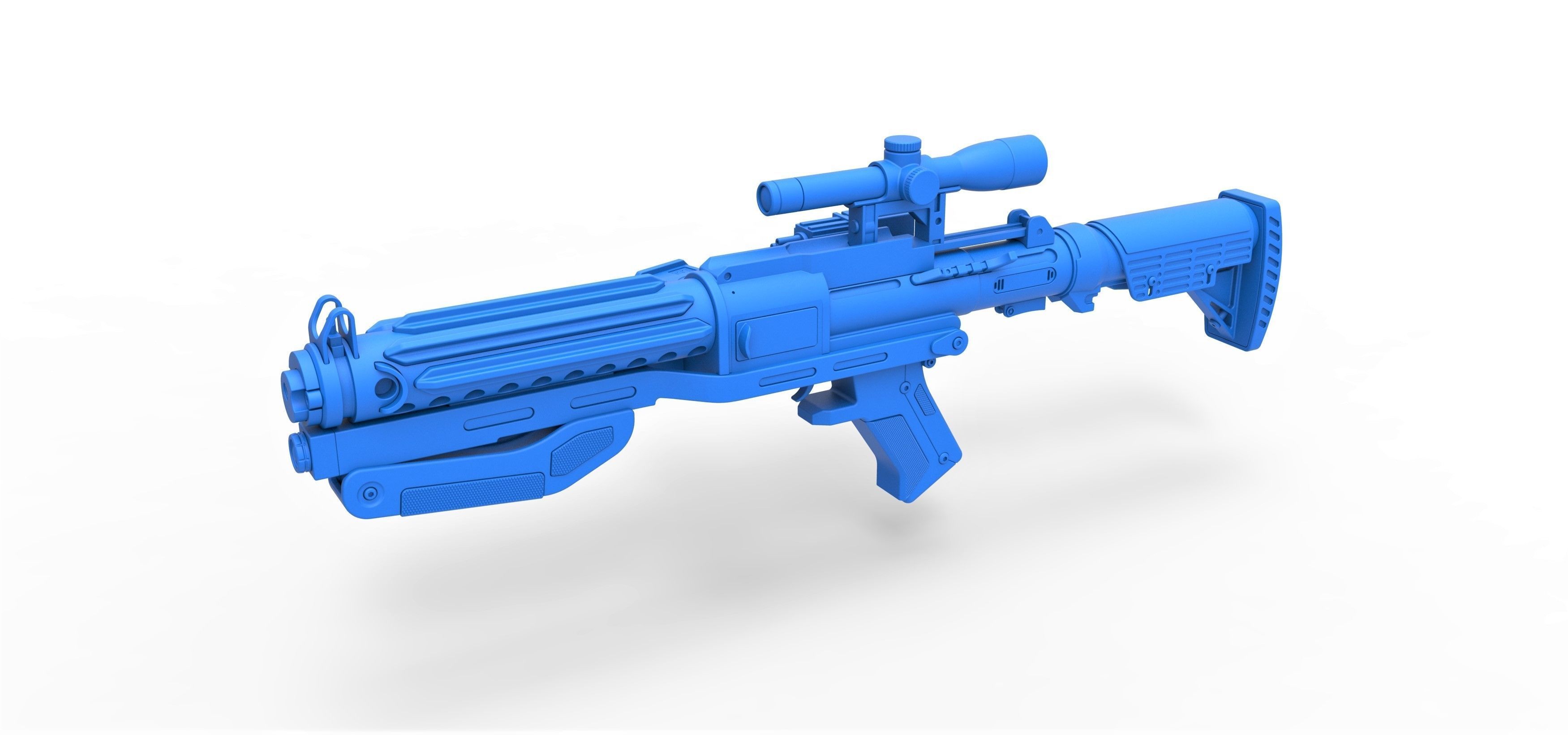 Captain Phasma Blaster rifle F-11D Star Wars The Force Awakens 3D model_14