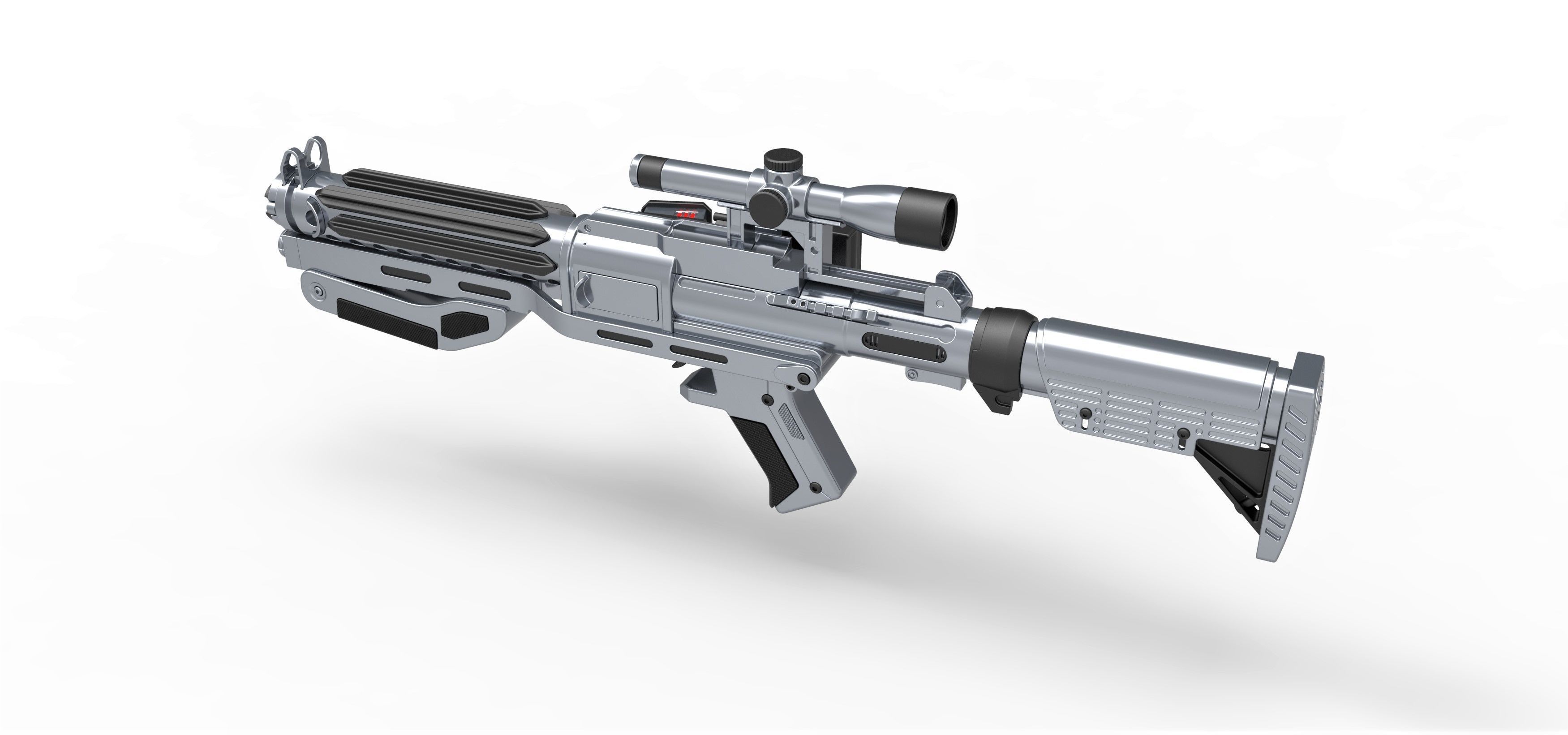 Captain Phasma Blaster rifle F-11D Star Wars The Force Awakens 3D model_8