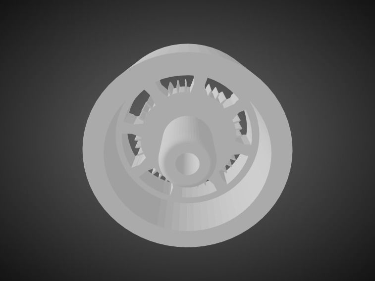 Mugen CF48 rims for Hot Wheels 3D print model_2