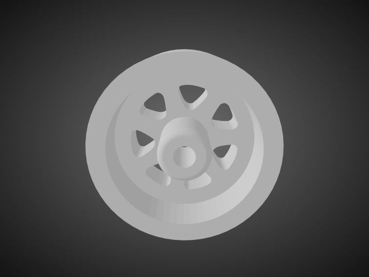 Mugen M7 rims for Hot Wheels 3D print model_2