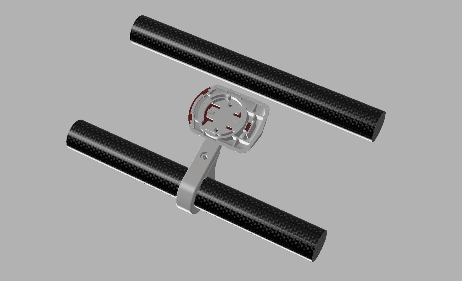 Wahoo ELEMNT BOLT Mount for any AEROBAR TT bars 3D print model 3D print model_5