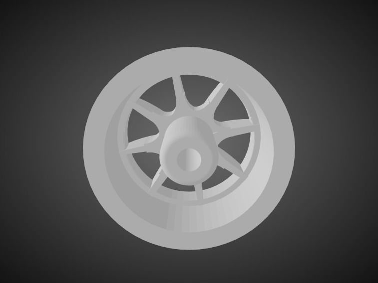 Mugen MF8 rims for Hot Wheels 3D print model_2