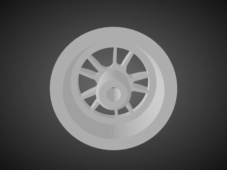 Mugen MF10 rims for Hot Wheels 3D print model_2
