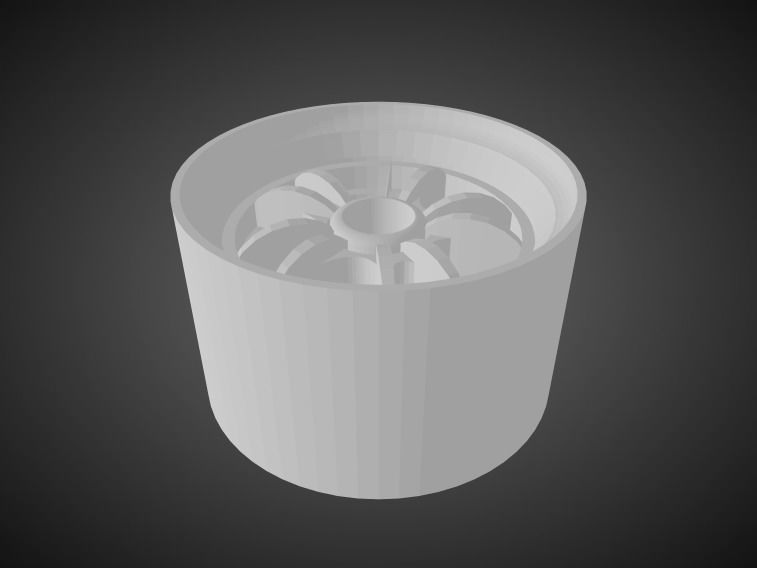 Mugen MF10 rims for Hot Wheels 3D print model_1