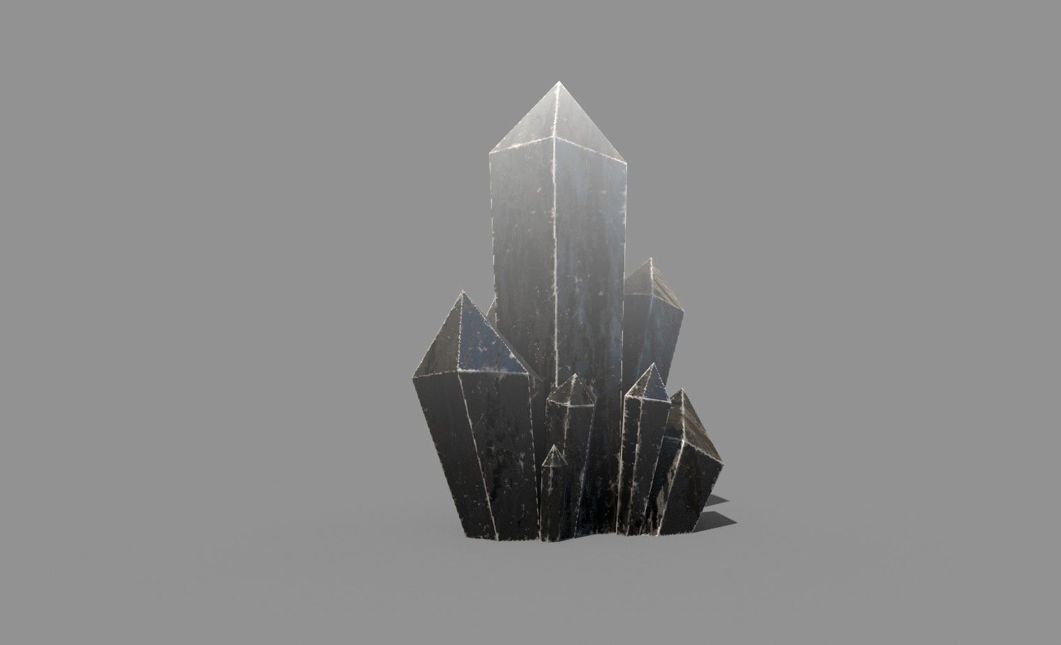 Crystal Low-poly crystals Low-poly 3D model_5