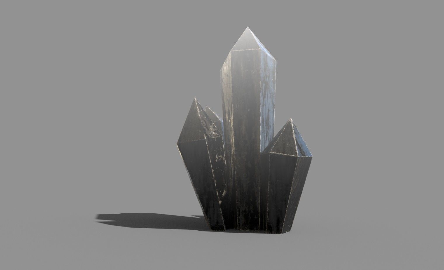 Crystal Low-poly crystals Low-poly 3D model_6