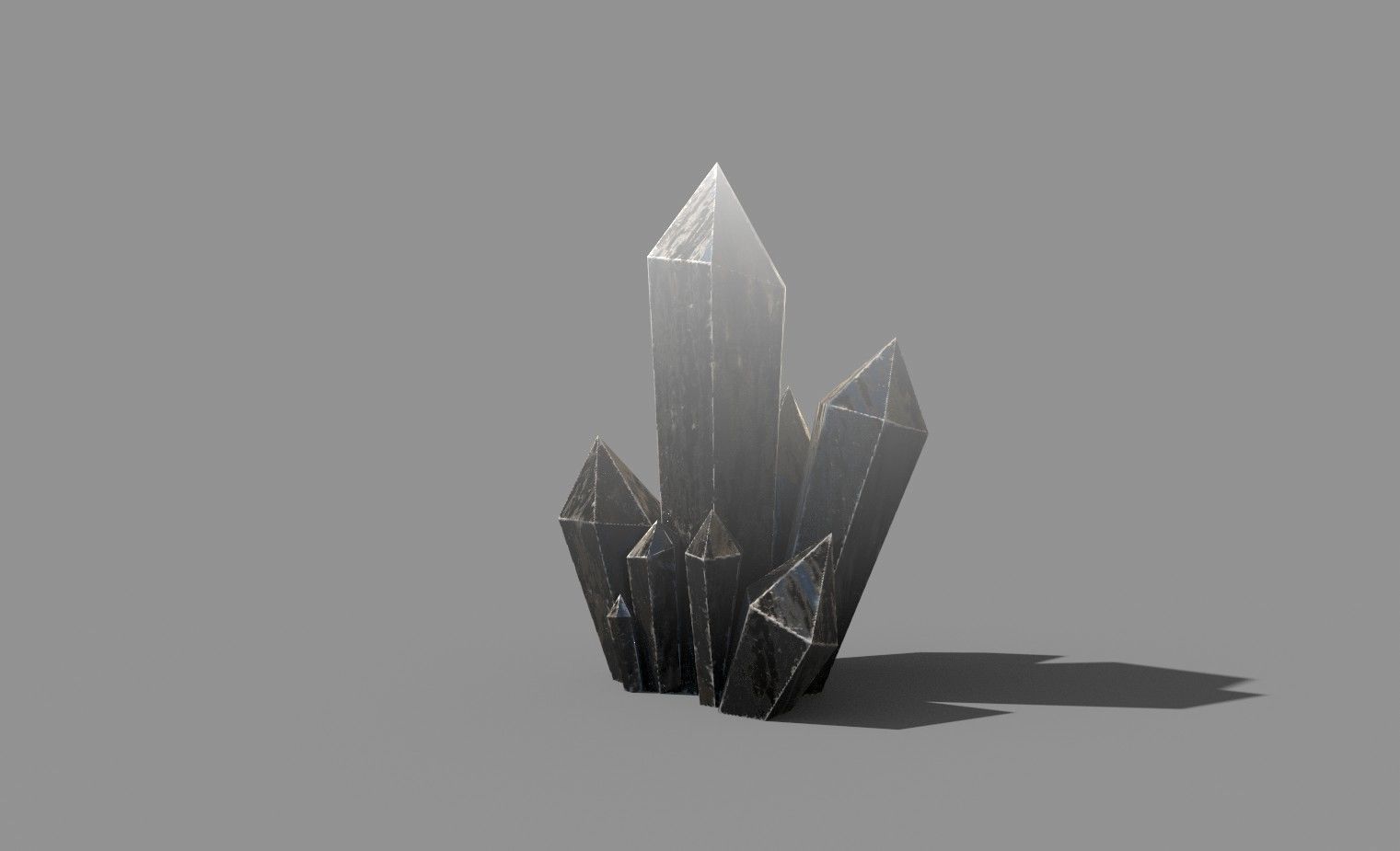 Crystal Low-poly crystals Low-poly 3D model_4