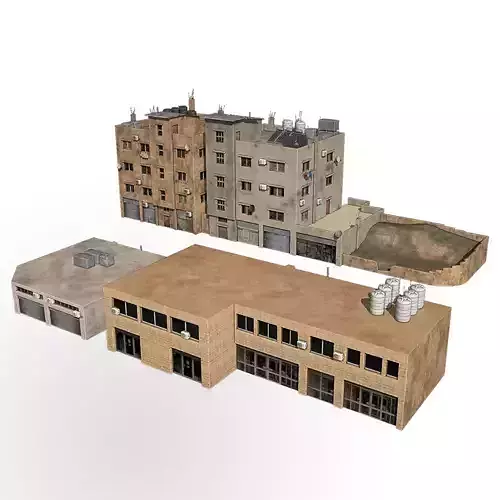 middle east buildings 3 3D model