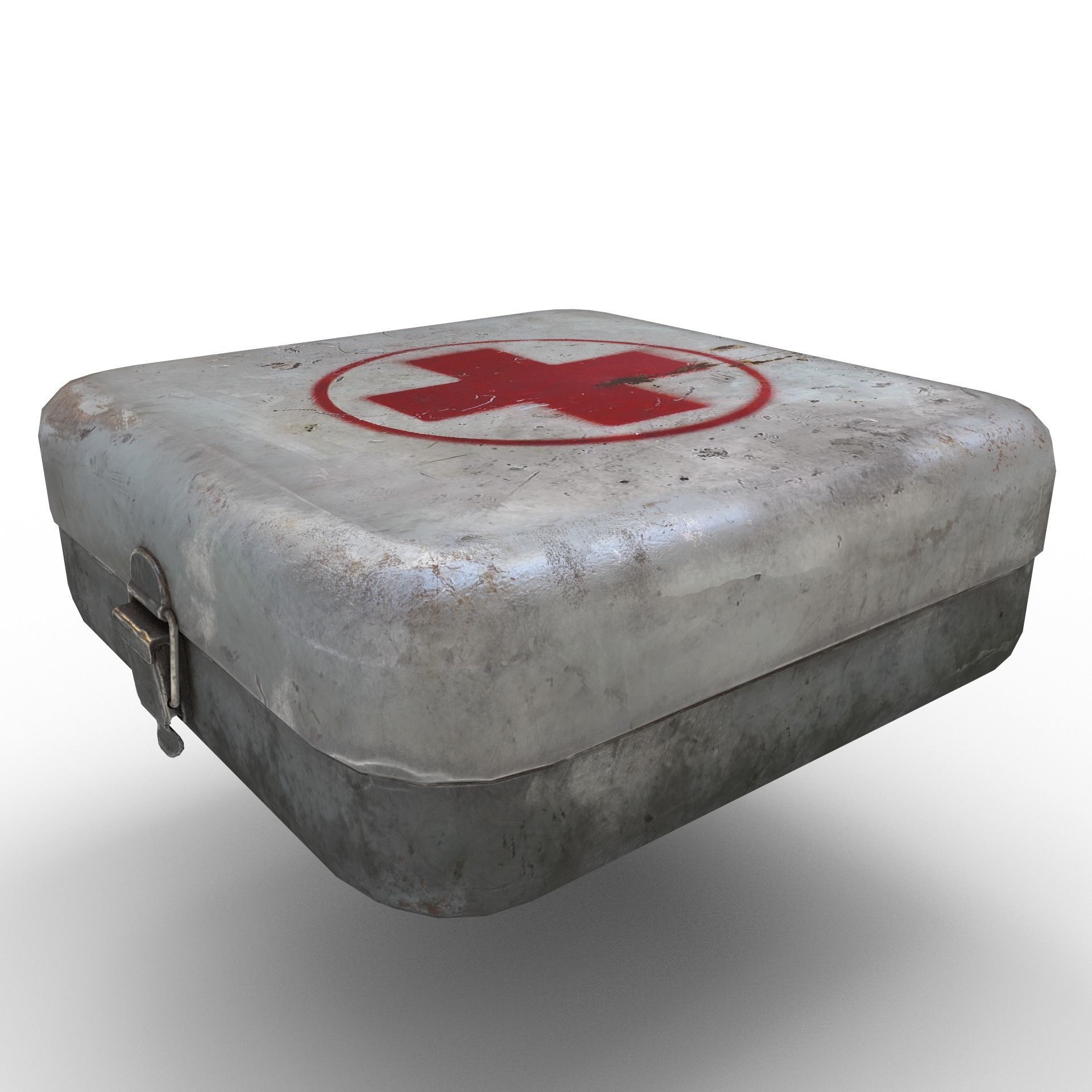 First aid kit  Low-poly 3D model_5