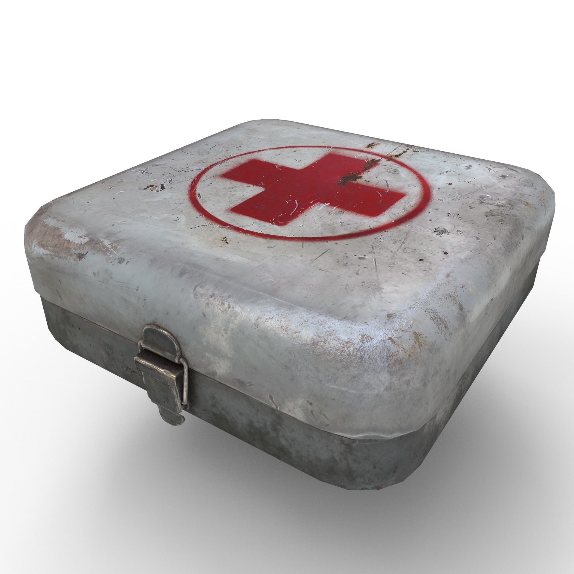 First aid kit  Low-poly 3D model_1