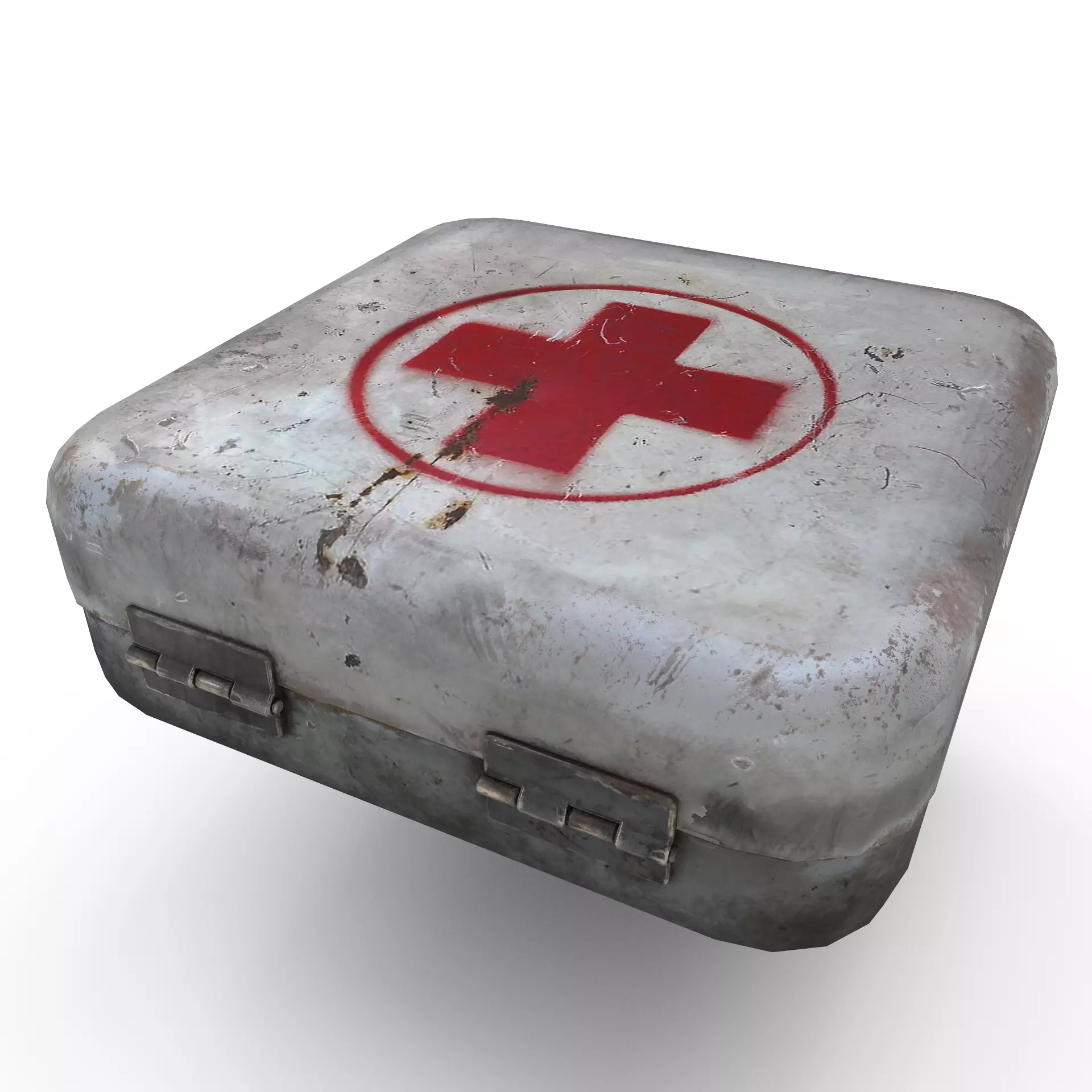 First aid kit  Low-poly 3D model_0