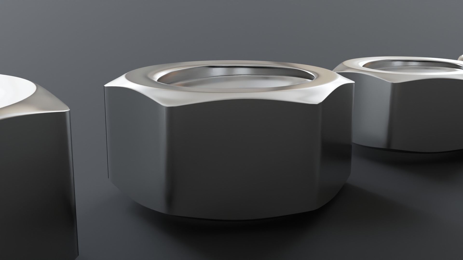 Nut Models Low-poly 3D model_6