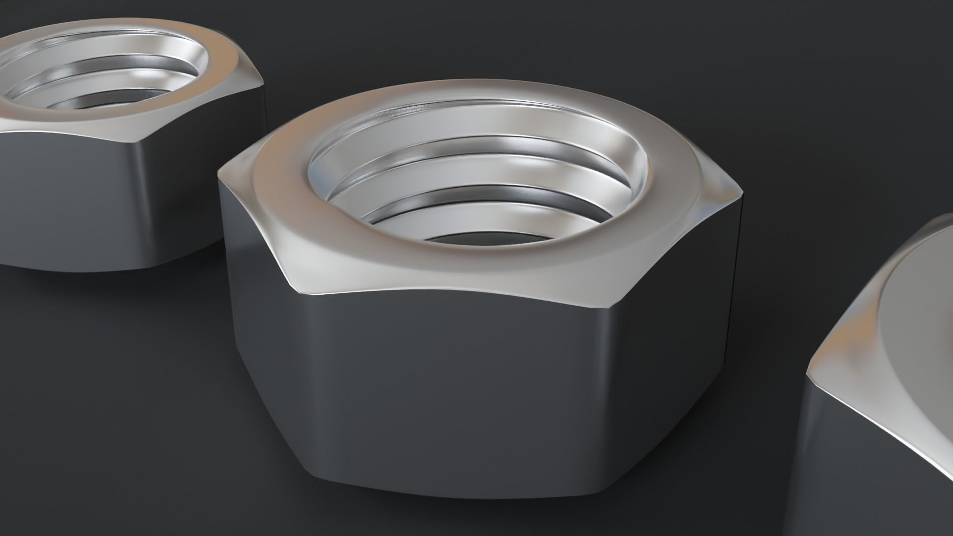 Nut Models Low-poly 3D model_5