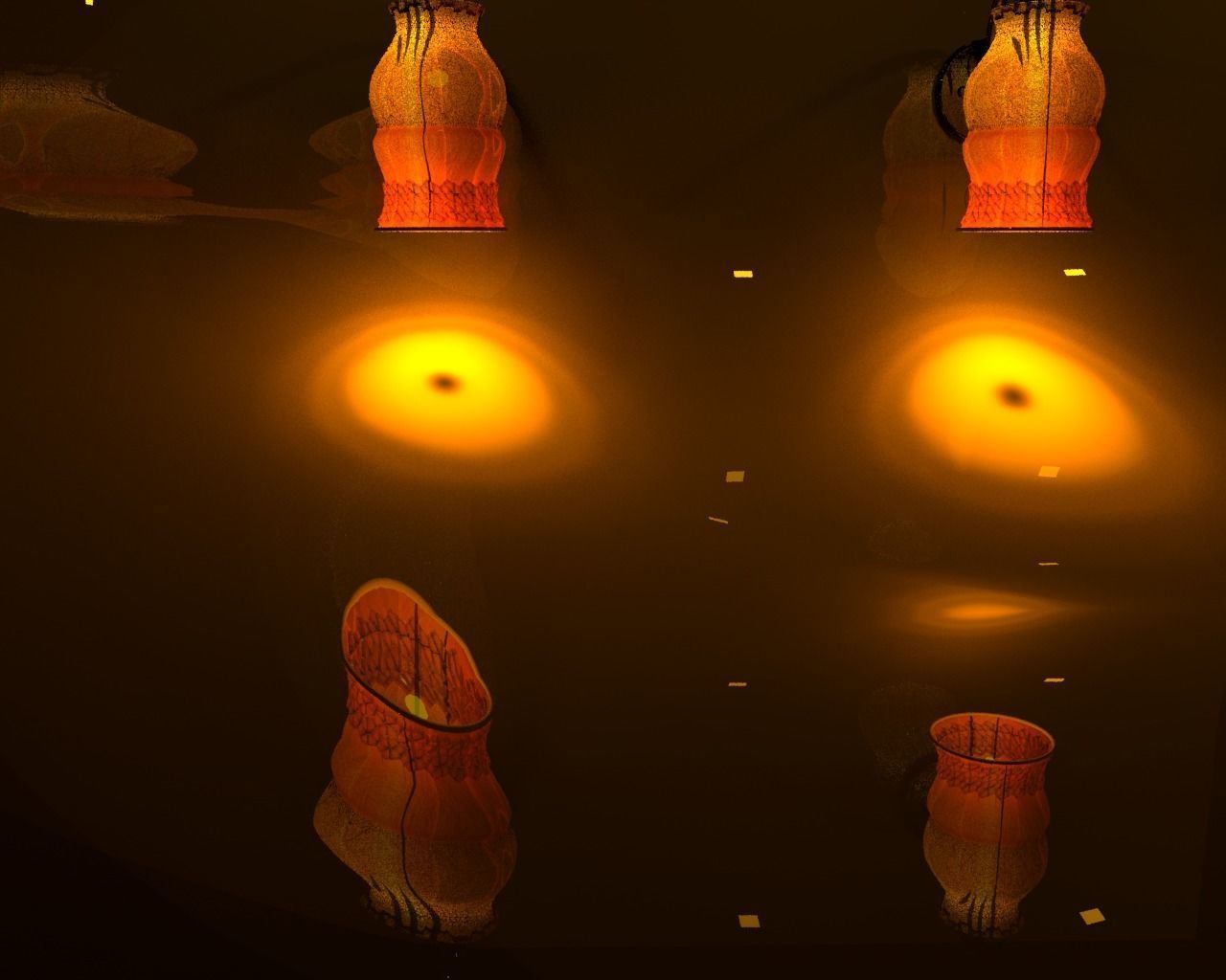 Modern Wall Light 3D model_4