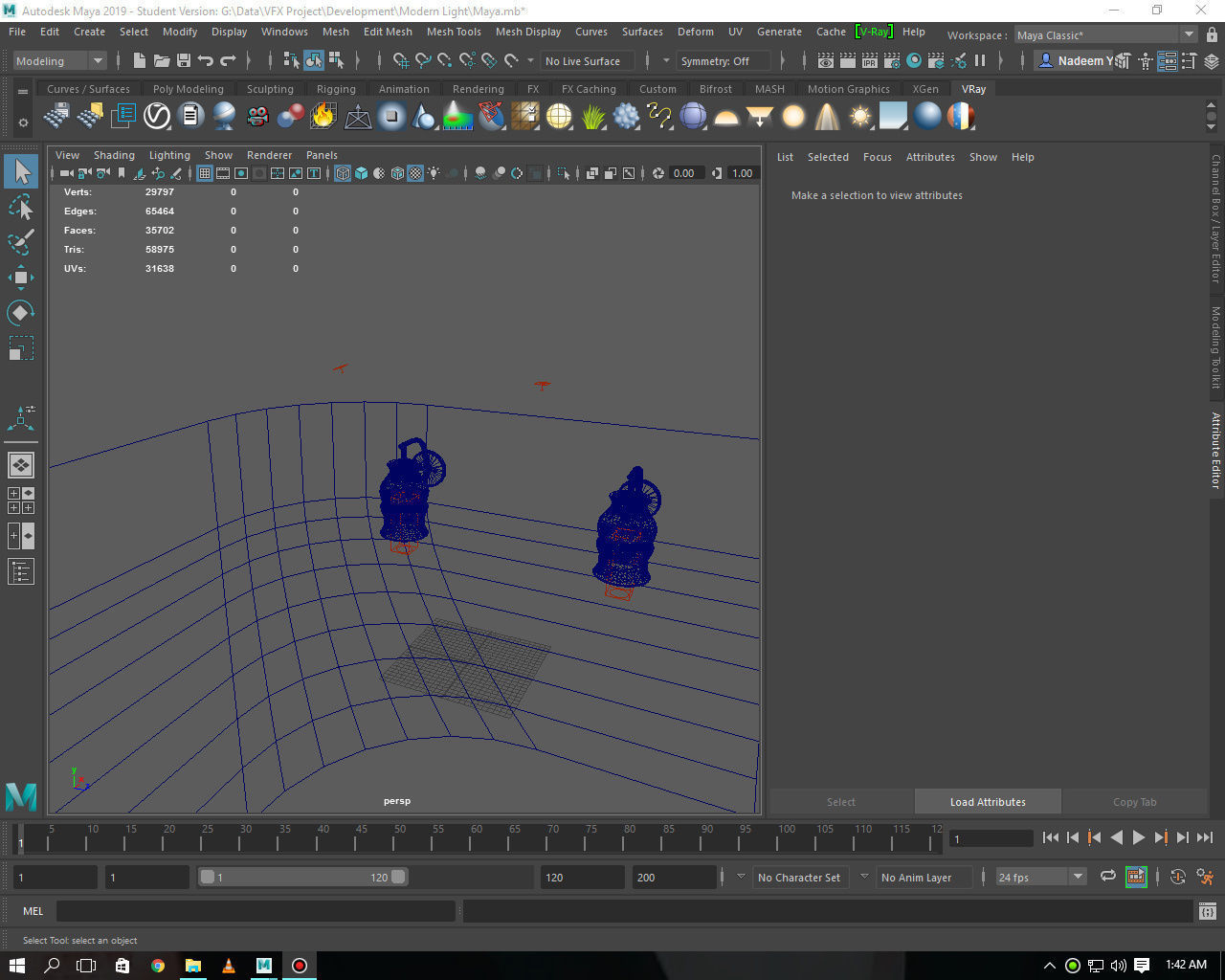 Modern Wall Light 3D model_6
